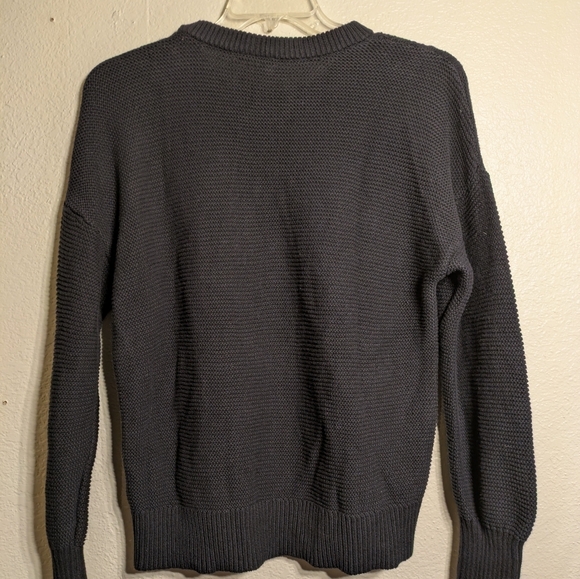Gap Size Large  Women's Black Cable Knit Sweater Pre-owned - Picture 7 of 7
